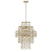 Savoy House - Nine Light Pendant - Sententas - Noble Brass- Union Lighting Luminaires Decor