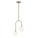 Savoy House - Two Light Pendant - Chester - Noble Brass- Union Lighting Luminaires Decor
