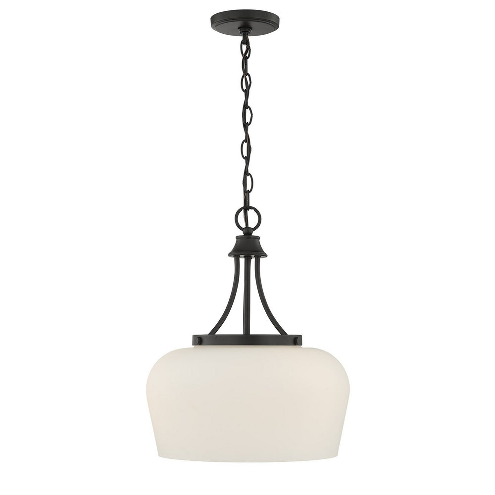 Savoy House - Three Light Pendant - Octave - Matte Black- Union Lighting Luminaires Decor