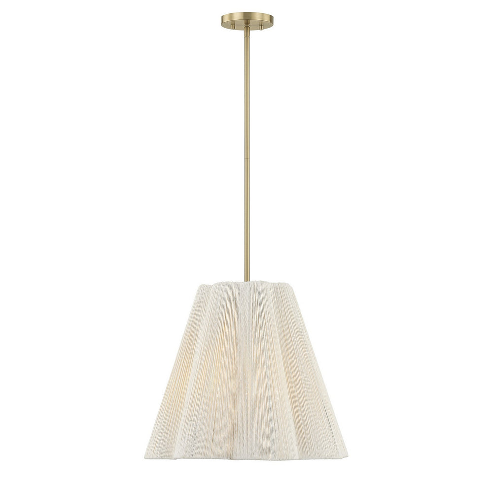 Savoy House - Four Light Pendant - Rosa - Noble Brass- Union Lighting Luminaires Decor