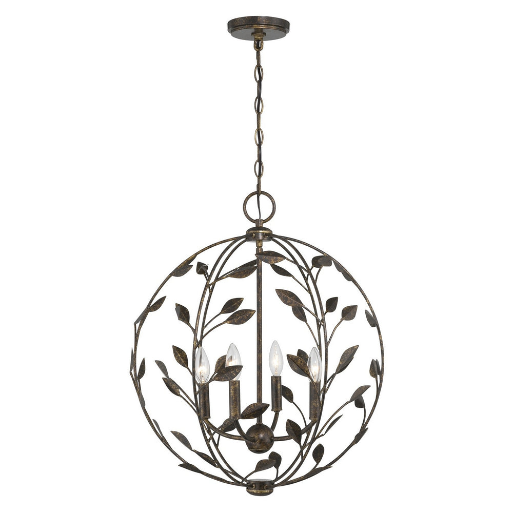 Savoy House - Four Light Pendant - Laska - Enchanted Bronze- Union Lighting Luminaires Decor