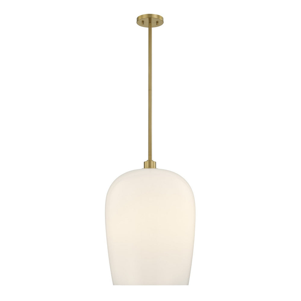 Savoy House - One Light Pendant - Livingston - Warm Brass- Union Lighting Luminaires Decor
