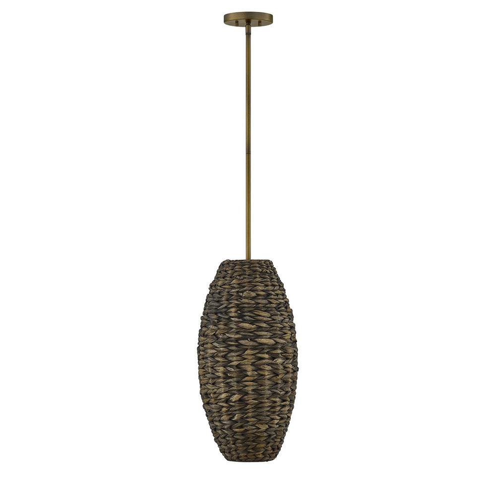 Savoy House - One Light Pendant - Tierra Brisa - Riviera Brass- Union Lighting Luminaires Decor