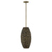 Savoy House - One Light Pendant - Tierra Brisa - Riviera Brass- Union Lighting Luminaires Decor