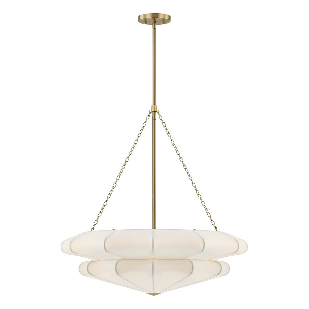 Savoy House - Three Light Pendant - Coppell - Warm Brass- Union Lighting Luminaires Decor