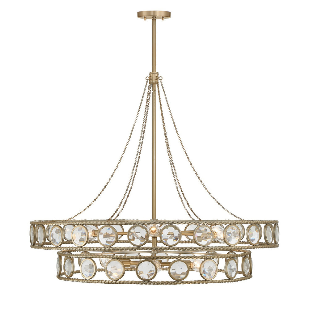 Savoy House - 12 Light Pendant - Cologne - Opulent Gold- Union Lighting Luminaires Decor
