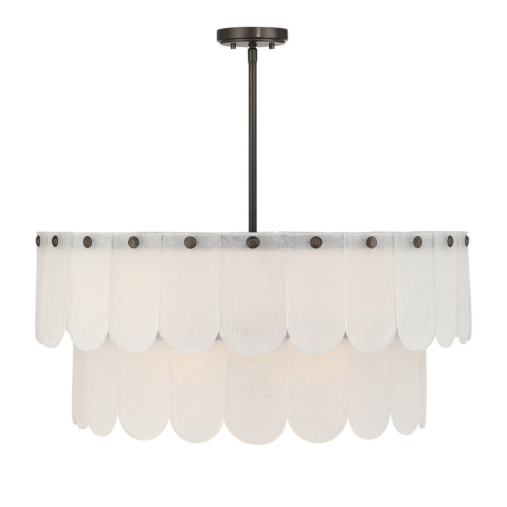 Savoy House - Ten Light Pendant - Ashton - Mediterranean Bronze- Union Lighting Luminaires Decor