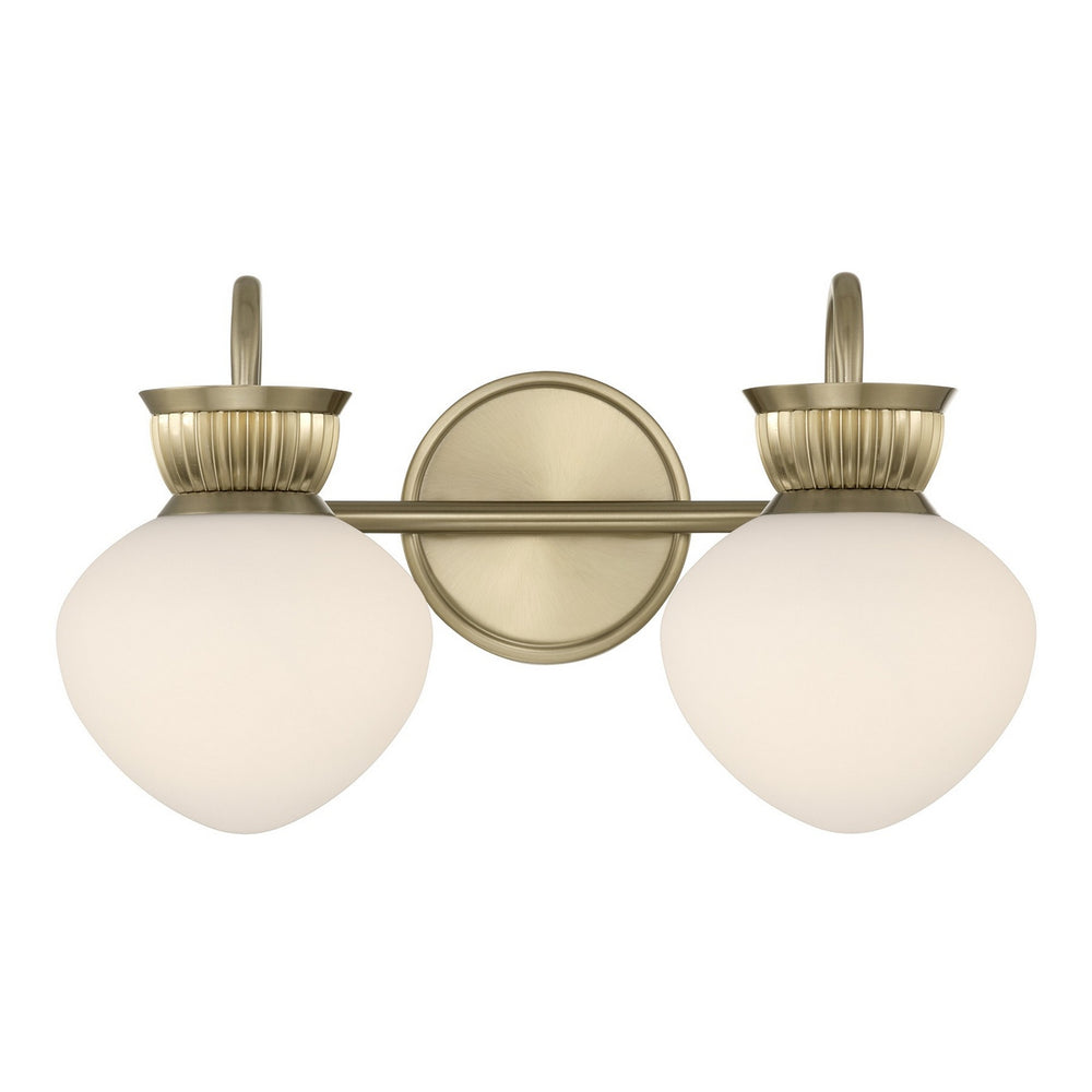 Savoy House - Two Light Bathroom Vanity - Melbourne - Noble Brass- Union Lighting Luminaires Decor