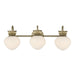Savoy House - Three Light Bathroom Vanity - Melbourne - Noble Brass- Union Lighting Luminaires Decor