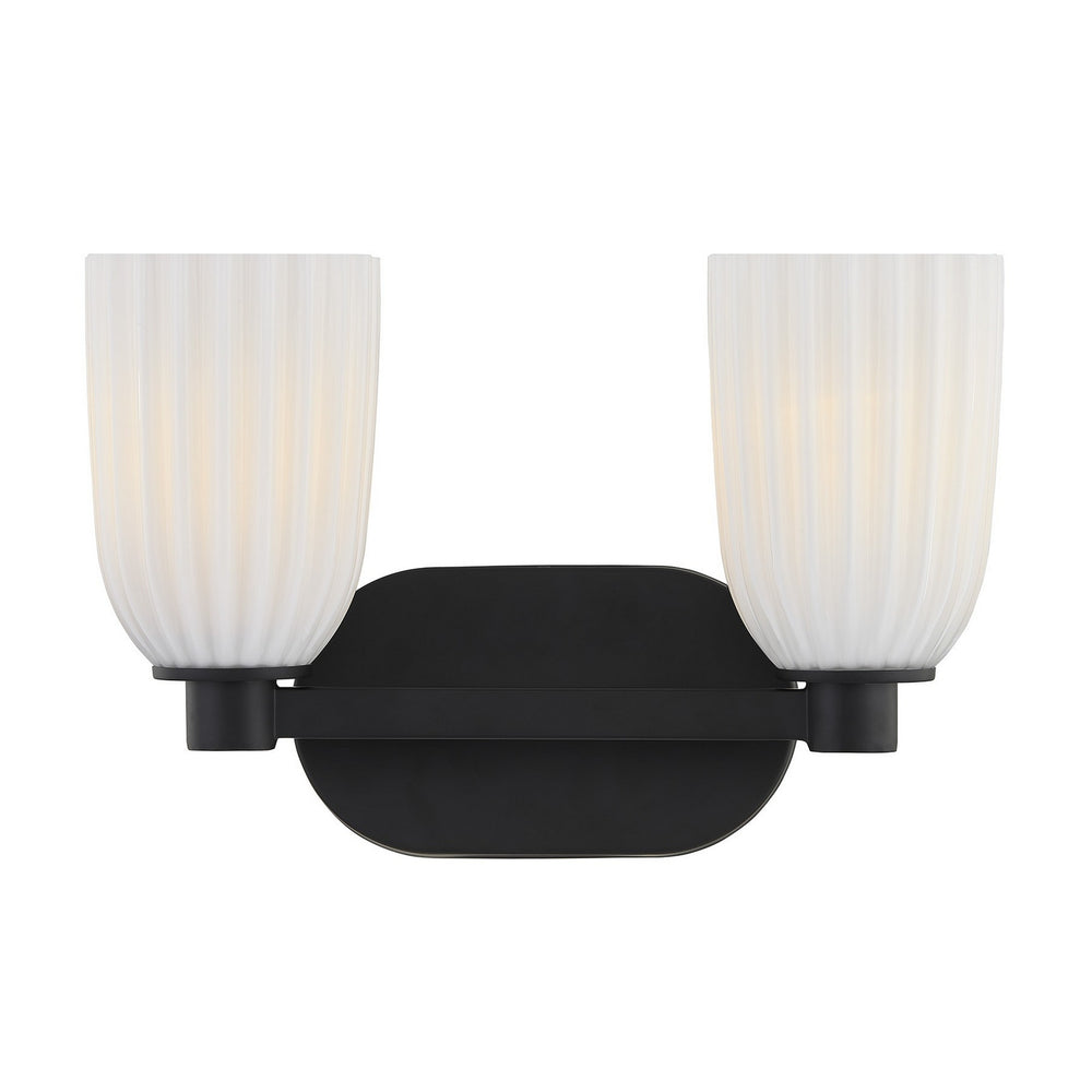 Savoy House - Two Light Bathroom Vanity - Baldwin - Matte Black- Union Lighting Luminaires Decor