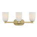 Savoy House - Three Light Bathroom Vanity - Baldwin - Noble Brass- Union Lighting Luminaires Decor