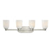 Savoy House - Four Light Bathroom Vanity - Baldwin - Satin Nickel- Union Lighting Luminaires Decor