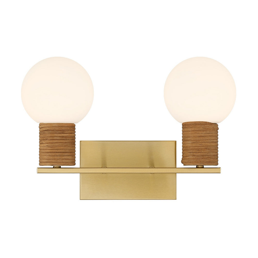 Savoy House - Two Light Bathroom Vanity - Jarrell - Warm Brass- Union Lighting Luminaires Decor