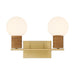 Savoy House - Two Light Bathroom Vanity - Jarrell - Warm Brass- Union Lighting Luminaires Decor