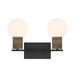 Savoy House - Two Light Bathroom Vanity - Jarrell - Matte Black- Union Lighting Luminaires Decor