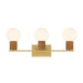 Savoy House - Three Light Bathroom Vanity - Jarrell - Warm Brass- Union Lighting Luminaires Decor