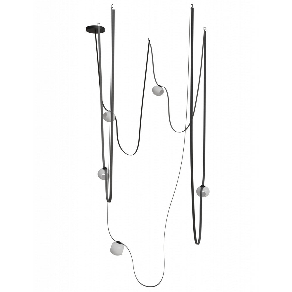 Avenue Lighting - LED Chandelier - Fremont - Black- Union Lighting Luminaires Decor