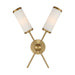 Savoy House - Two Light Wall Sconce - Denison - Warm Brass- Union Lighting Luminaires Decor