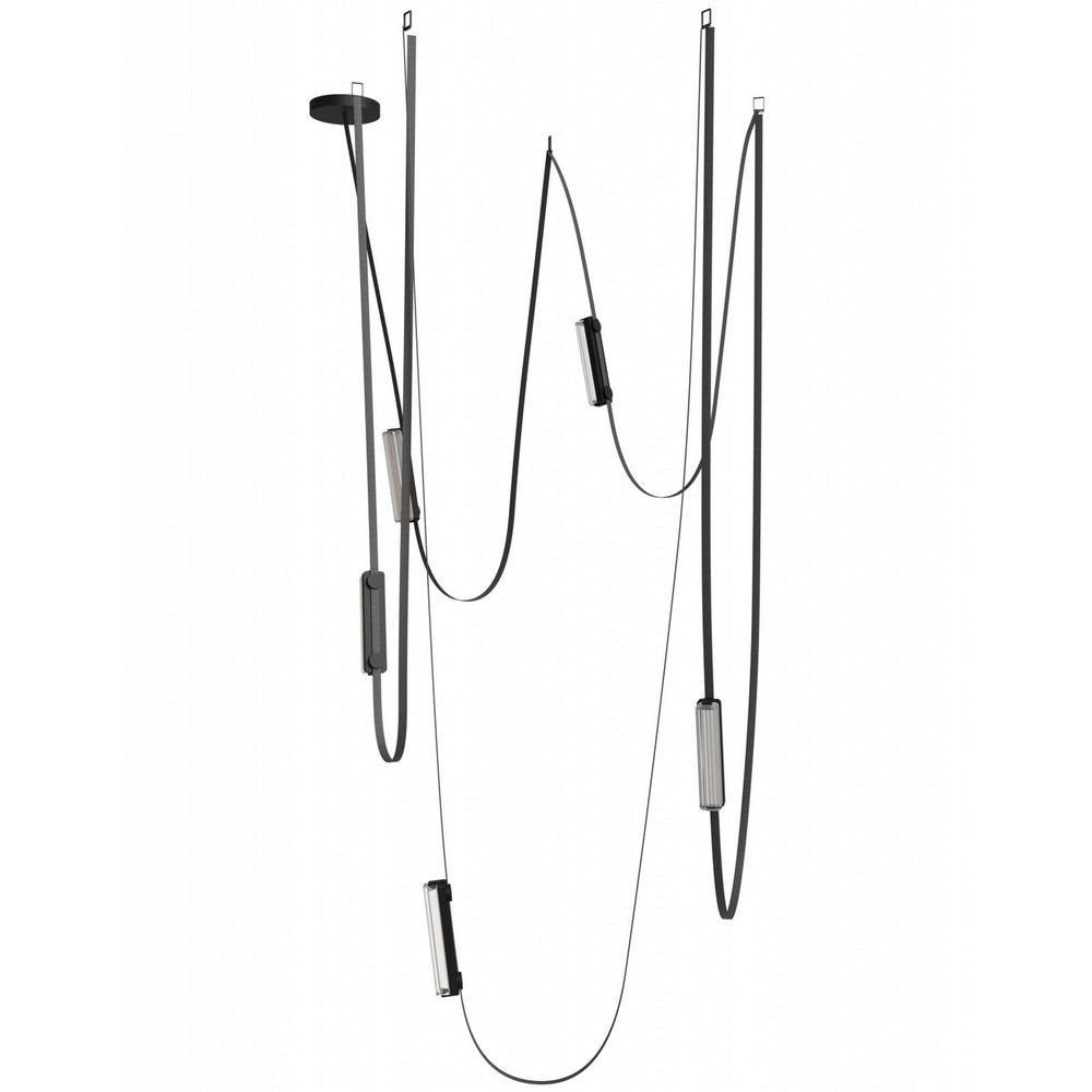Avenue Lighting - LED Chandelier - Fremont - Black- Union Lighting Luminaires Decor
