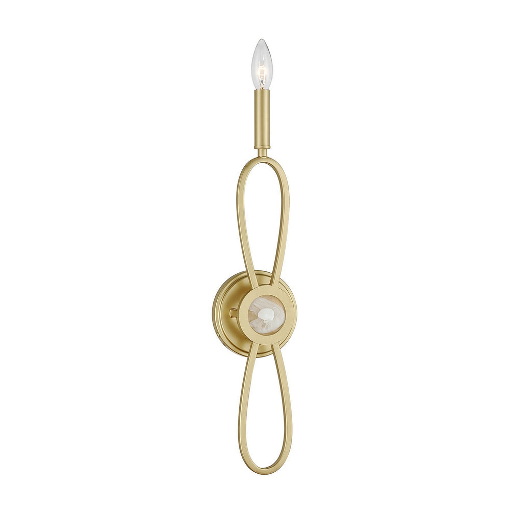 Savoy House - One Light Wall Sconce - Minette - Spun Gold- Union Lighting Luminaires Decor