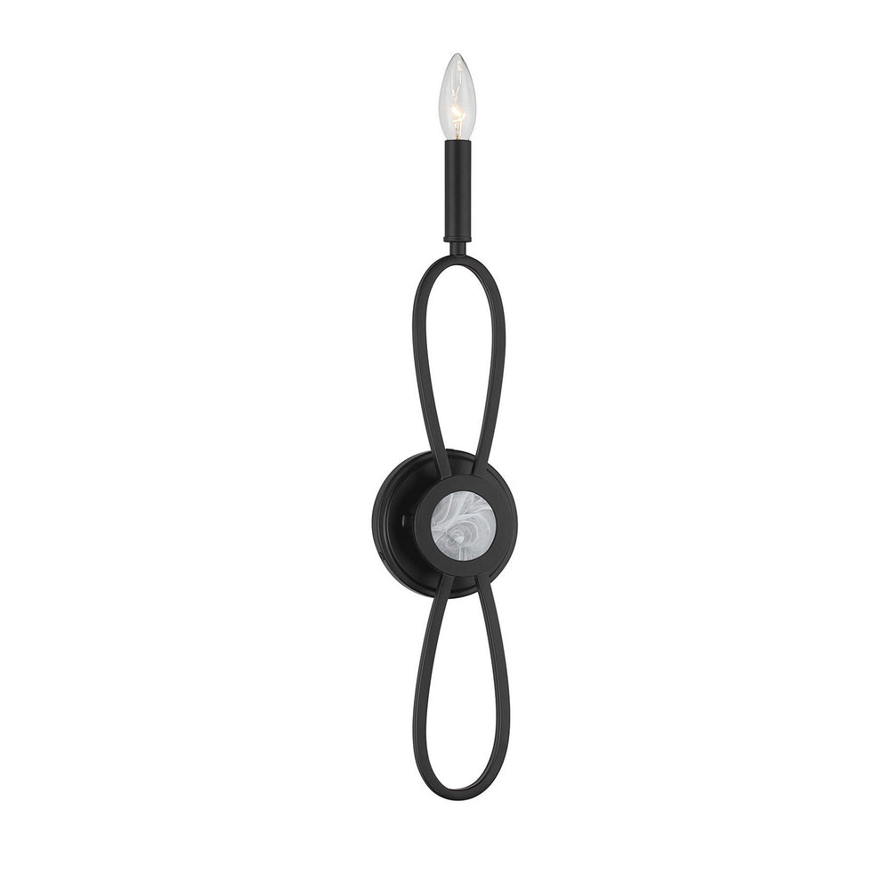 Savoy House - One Light Wall Sconce - Minette - Matte Black- Union Lighting Luminaires Decor