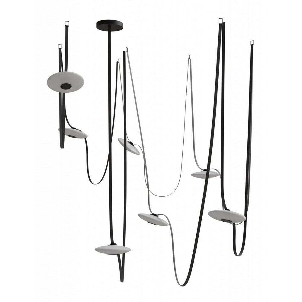Avenue Lighting - LED Chandelier - Fremont - Black- Union Lighting Luminaires Decor