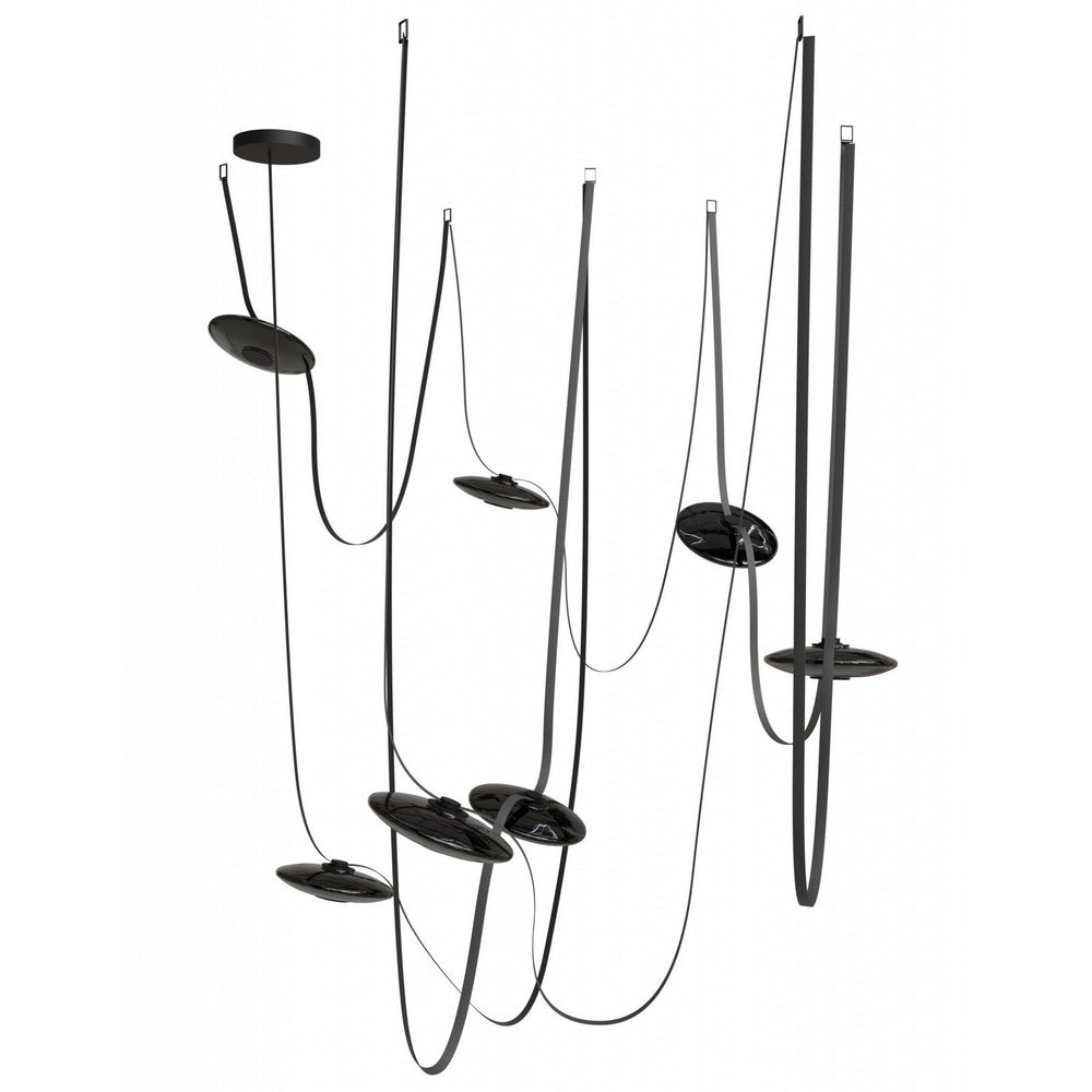 Avenue Lighting - LED Chandelier - Fremont - Black- Union Lighting Luminaires Decor