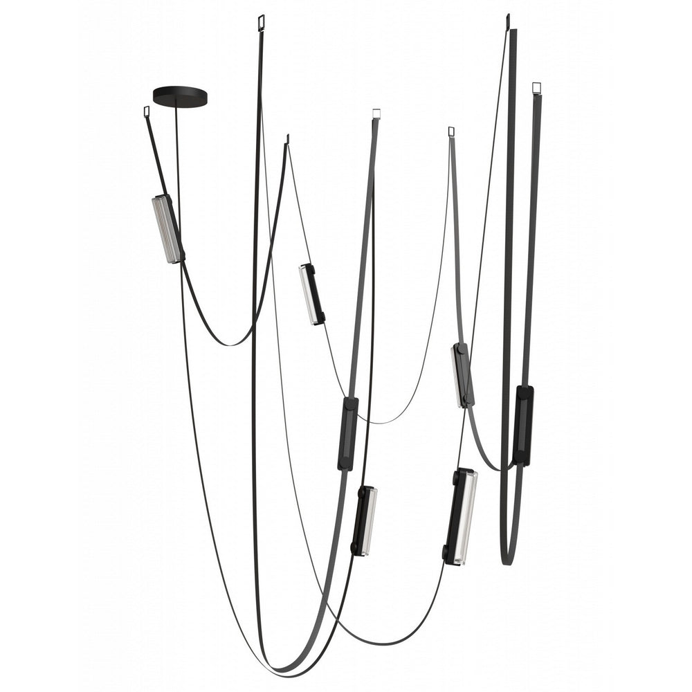 Avenue Lighting - LED Chandelier - Fremont - Black- Union Lighting Luminaires Decor