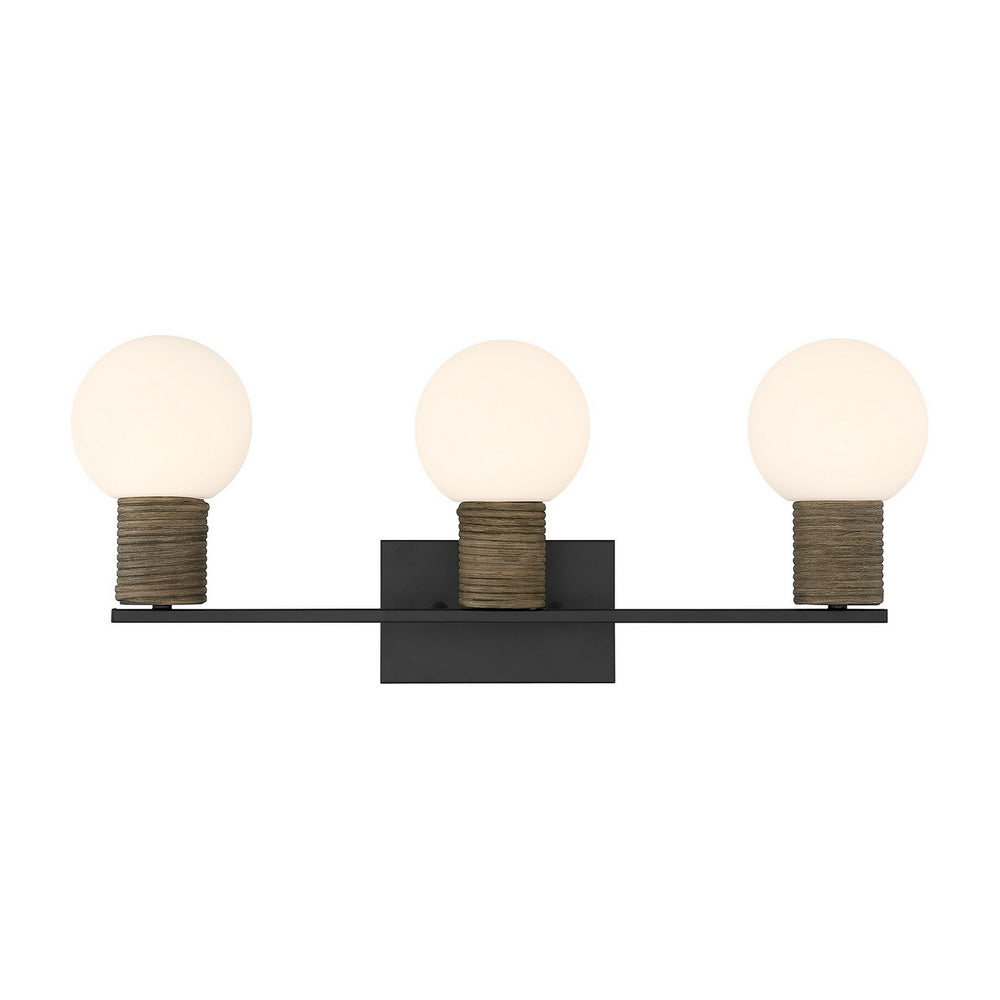 Savoy House - Three Light Bathroom Vanity - Jarrell - Matte Black- Union Lighting Luminaires Decor