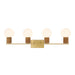 Savoy House - Four Light Bathroom Vanity - Jarrell - Warm Brass- Union Lighting Luminaires Decor