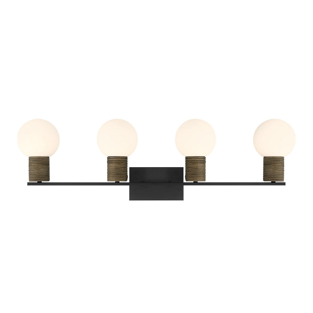 Savoy House - Four Light Bathroom Vanity - Jarrell - Matte Black- Union Lighting Luminaires Decor