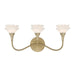 Savoy House - Three Light Bathroom Vanity - Florena - Noble Brass- Union Lighting Luminaires Decor