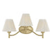 Savoy House - Three Light Bathroom Vanity - Rosa - Noble Brass- Union Lighting Luminaires Decor