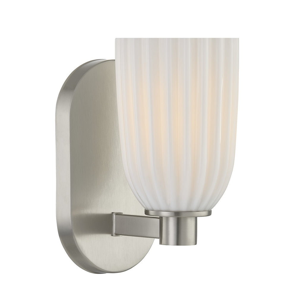 Savoy House - One Light Wall Sconce - Baldwin - Satin Nickel- Union Lighting Luminaires Decor