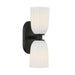 Savoy House - Two Light Wall Sconce - Baldwin - Matte Black- Union Lighting Luminaires Decor