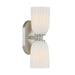 Savoy House - Two Light Wall Sconce - Baldwin - Satin Nickel- Union Lighting Luminaires Decor