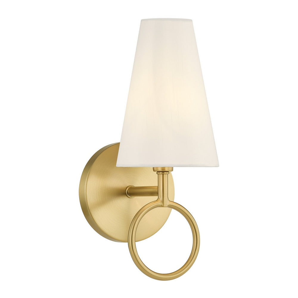 Savoy House - One Light Wall Sconce - Wilkes - Warm Brass- Union Lighting Luminaires Decor