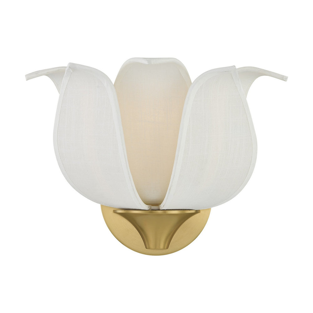 Savoy House - One Light Wall Sconce - Elsie - Warm Brass- Union Lighting Luminaires Decor