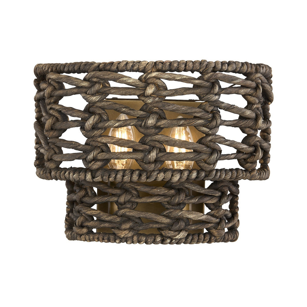 Savoy House - Two Light Wall Sconce - Silencio - Riviera Brass- Union Lighting Luminaires Decor