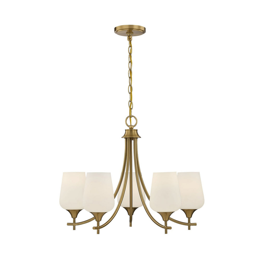 Savoy House Canada - Five Light Chandelier - Octave - Warm Brass- Union Lighting Luminaires Decor
