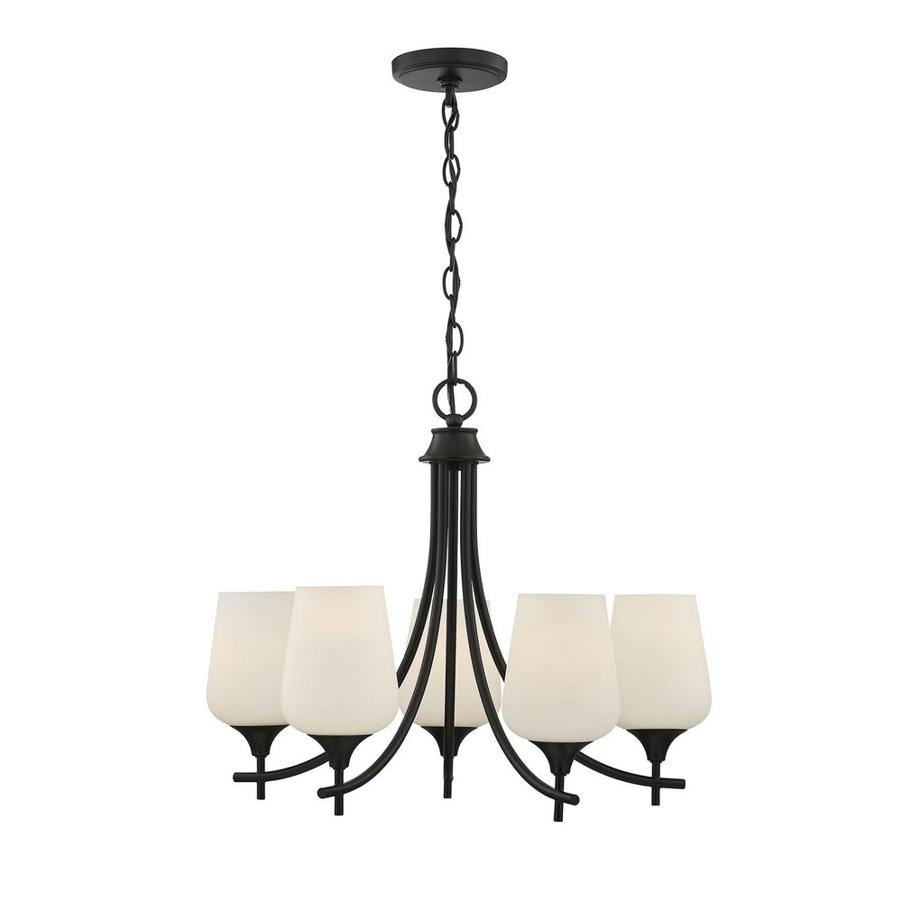 Savoy House Canada - Five Light Chandelier - Octave - Matte Black- Union Lighting Luminaires Decor