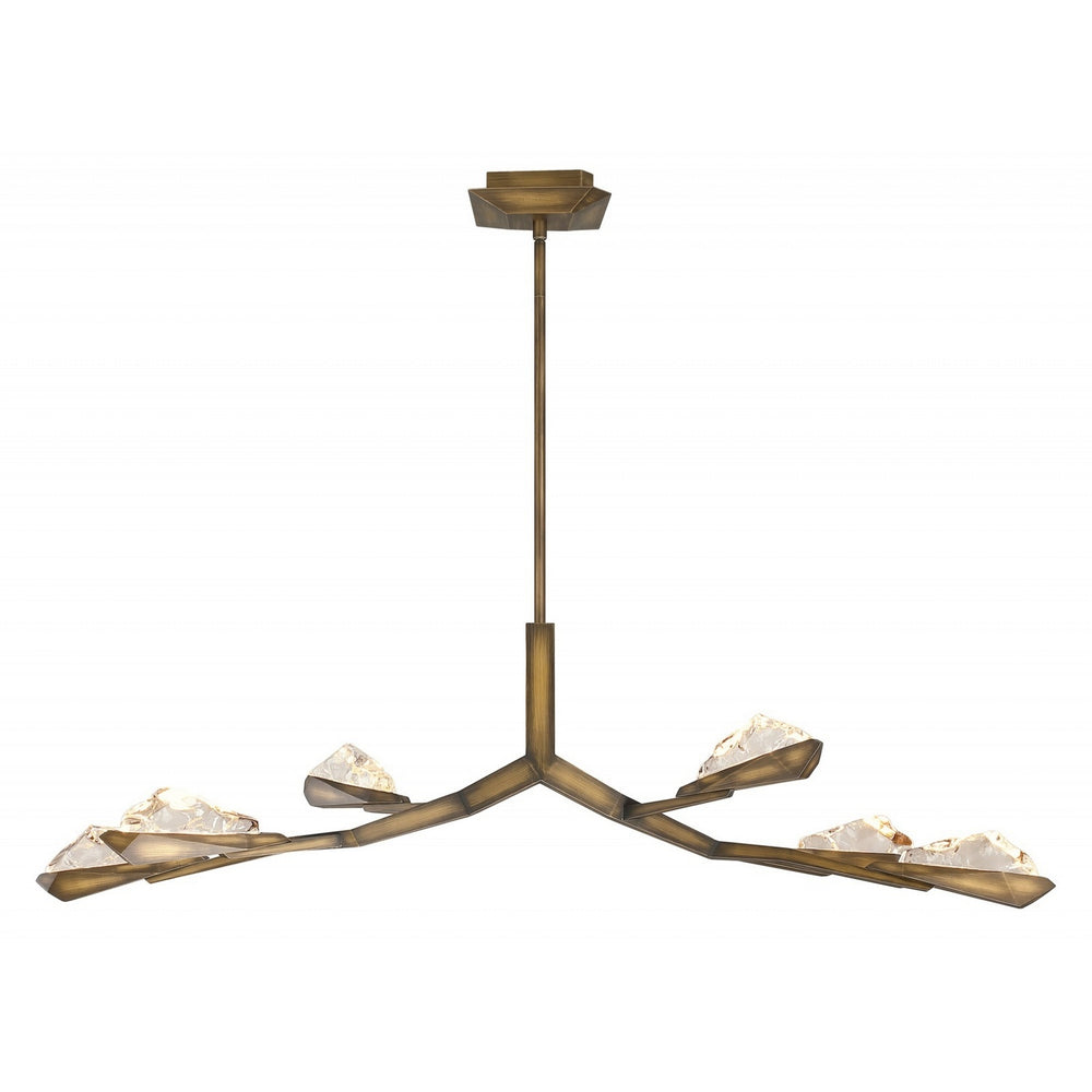 Avenue Lighting - LED Chandelier - Geneva - Rusted Gold- Union Lighting Luminaires Decor