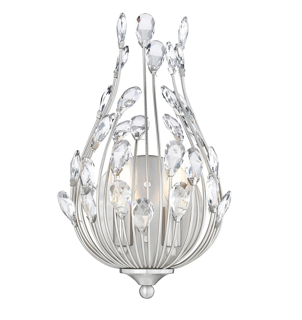 Z-Lite Canada - Two Light Wall Sconce - Gabriella - Brushed Nickel- Union Lighting Luminaires Decor
