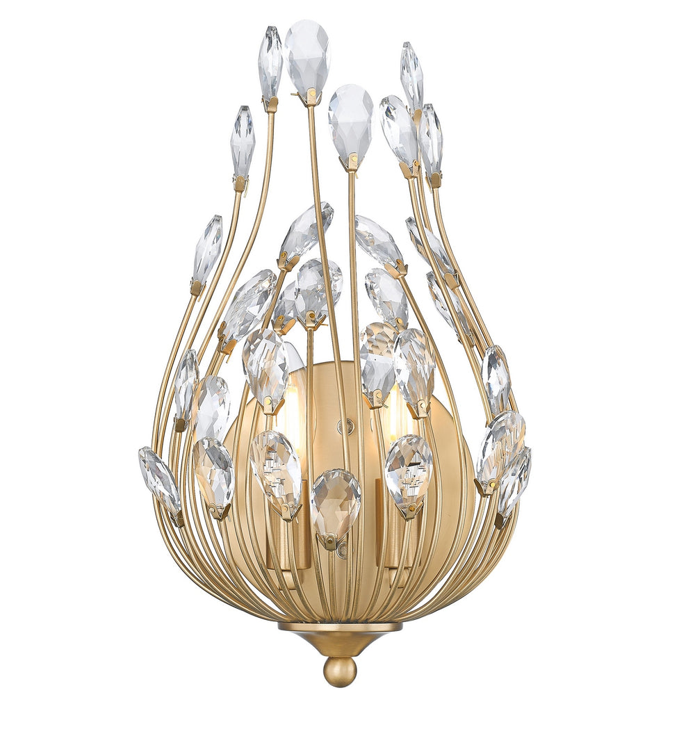 Z-Lite Canada - Two Light Wall Sconce - Gabriella - Modern Gold- Union Lighting Luminaires Decor