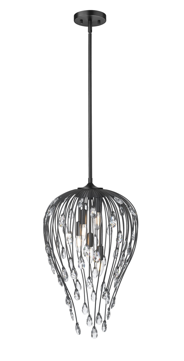 Z-Lite Canada - Five Light Pendant - Gabriella - Matte Black- Union Lighting Luminaires Decor