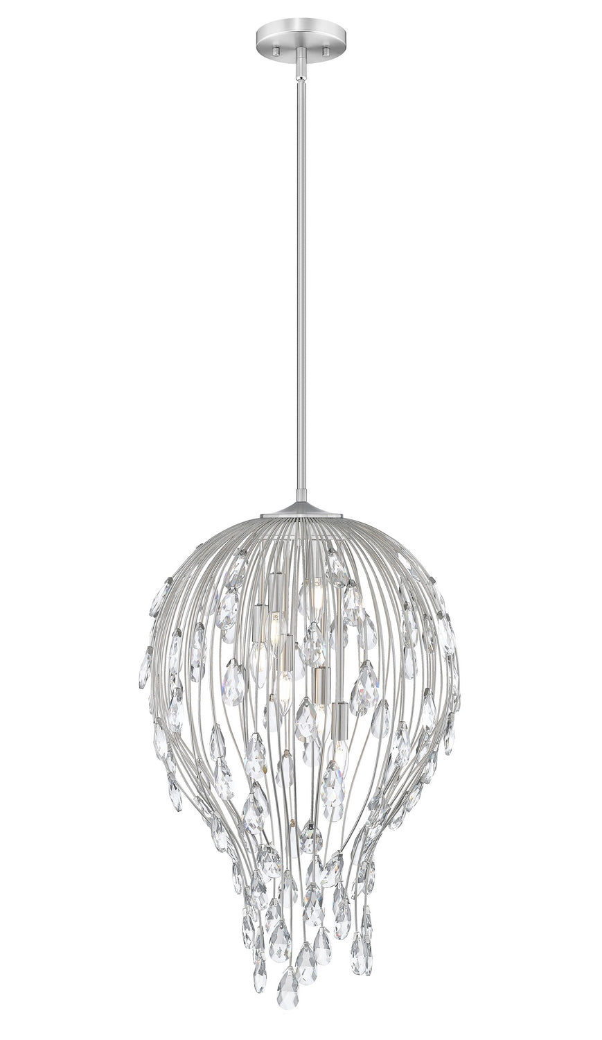 Z-Lite Canada - Six Light Pendant - Gabriella - Brushed Nickel- Union Lighting Luminaires Decor