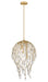 Z-Lite Canada - Six Light Pendant - Gabriella - Modern Gold- Union Lighting Luminaires Decor