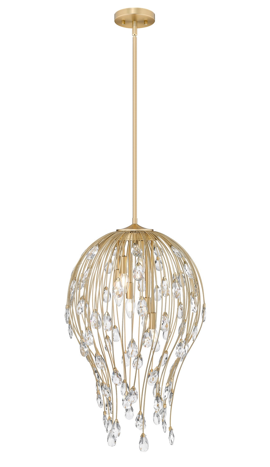 Z-Lite Canada - Six Light Pendant - Gabriella - Modern Gold- Union Lighting Luminaires Decor
