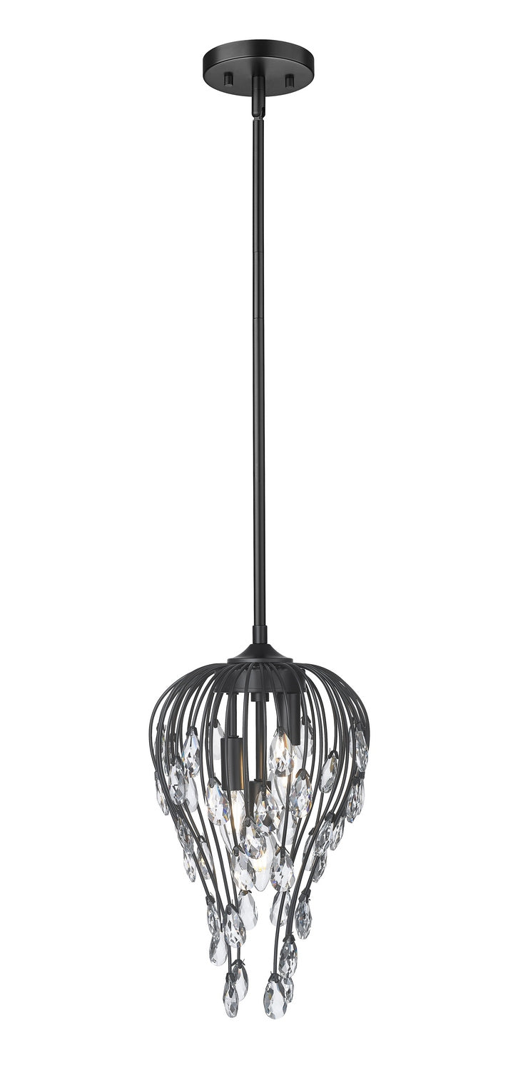 Z-Lite Canada - Three Light Pendant - Gabriella - Matte Black- Union Lighting Luminaires Decor
