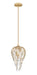 Z-Lite Canada - Three Light Pendant - Gabriella - Modern Gold- Union Lighting Luminaires Decor